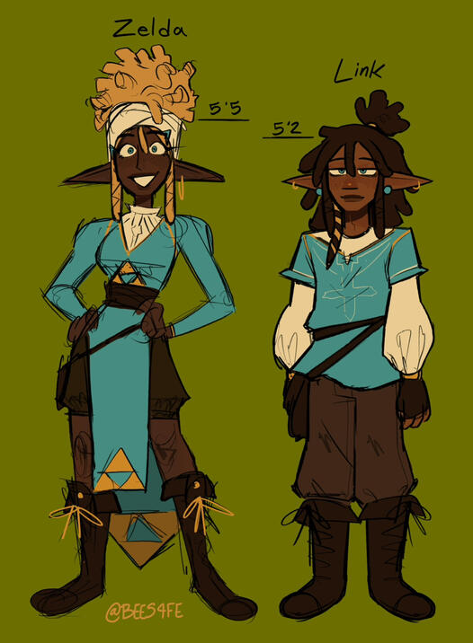 Redesign: Zelda & Link