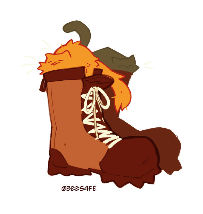 Sticker: Cats in Boots