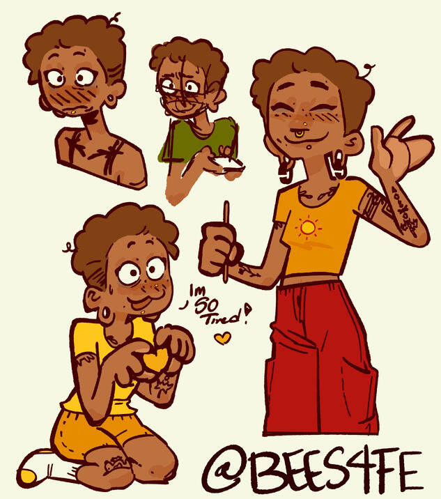 Character Sketches: Self Portraits