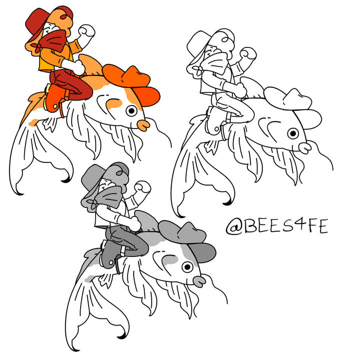 Tattoo Commission: Koi-girl